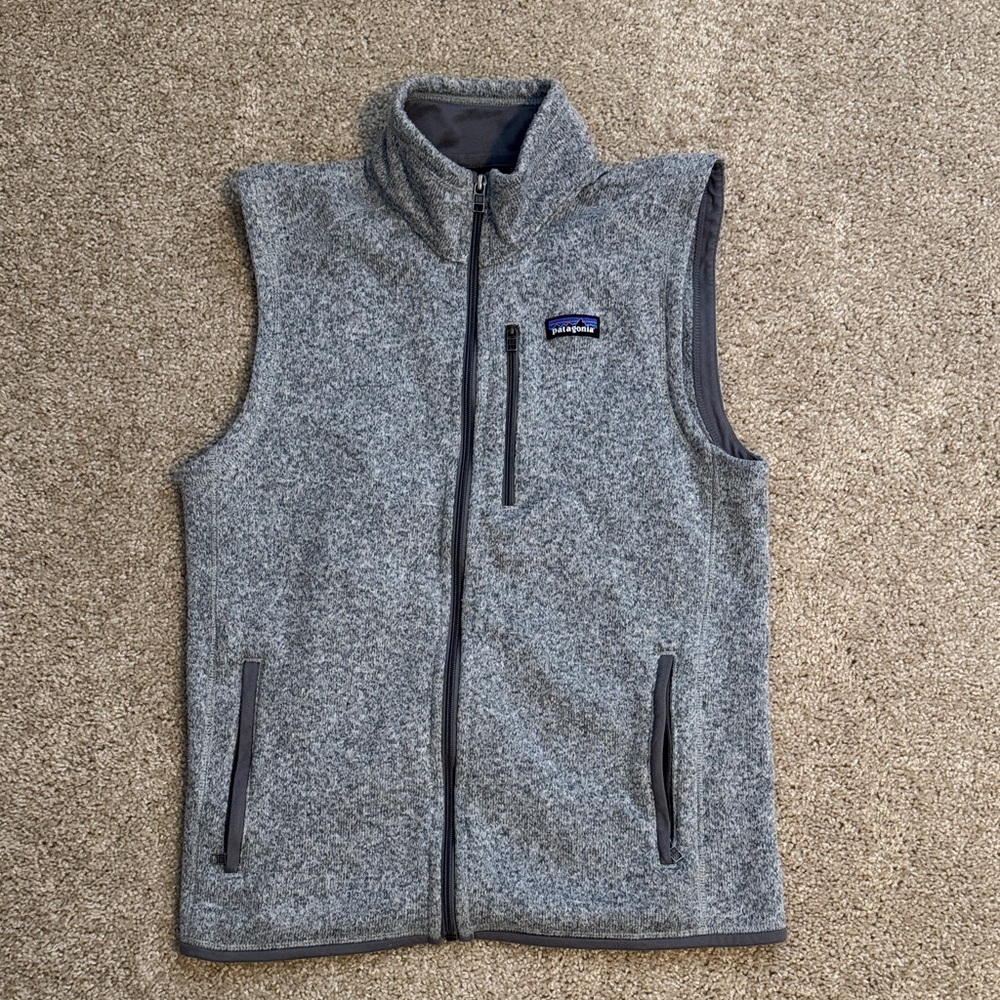 Patagonia Heather Gray Fleece Vest